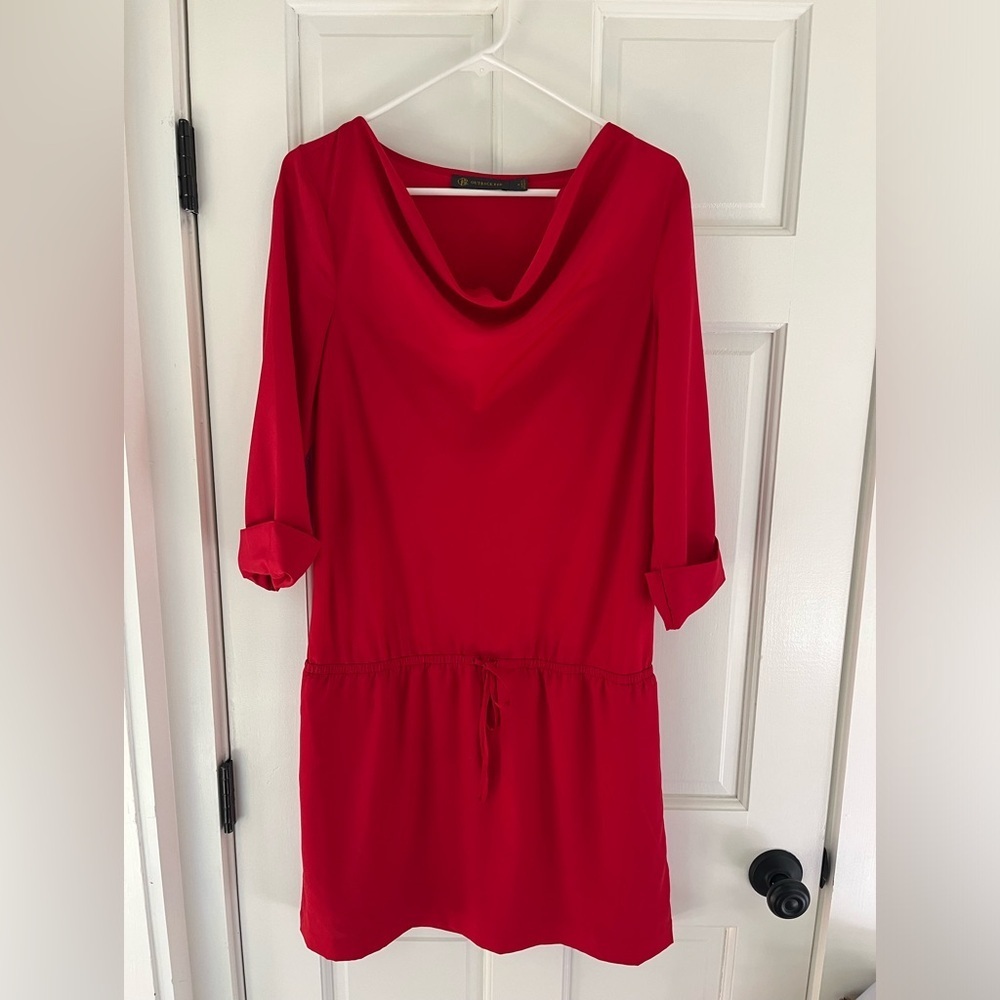 Outback Red Womens Medium Dress Drop + drawstring waist  2/3 length sleeves